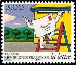  Le voyage d'une lettre <br>Mise à la boite de la lettre