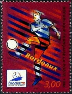 timbre N° 3130, France 98 coupe du monde de football, Bordeaux