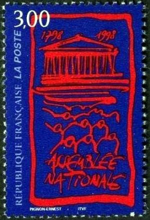 timbre N° 3132, Assemblée nationale, Bicentenaire