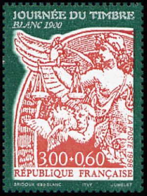timbre N° 3135, Journée du timbre 1998 Le type Blanc de 1900