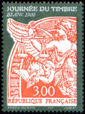 timbre N° 3136, Journée du timbre 1998 Le type Blanc de 1900