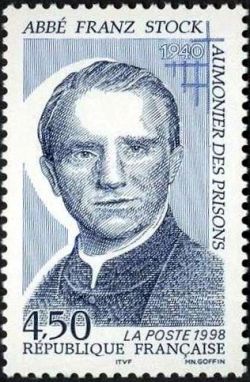 timbre N° 3138, Abbé Franz Stock (1904-1948) aumônier des prisons