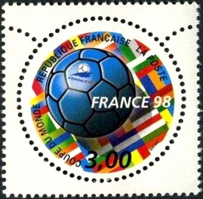 timbre N° 3139, France 98 coupe du monde de football