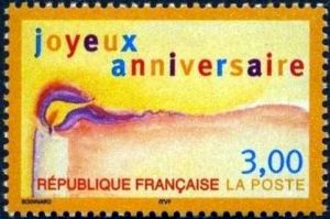  Timbres de souhaits : Joyeux anniversaire 