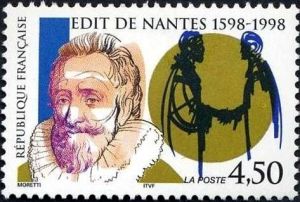 timbre N° 3146, 400ème anniversaire de la signature de l'Edit de Nantes