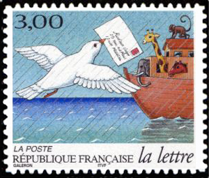 timbre N° 3156, La lettre au fil du temps - Timbre Adhésif -