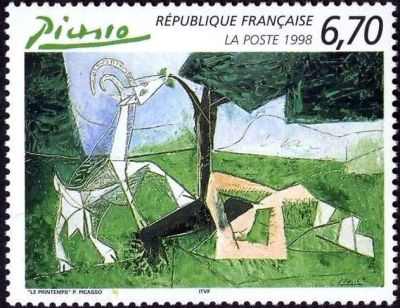 timbre N° 3162, « Le printemps » oeuvre de Pablo Picasso (1881-1973)