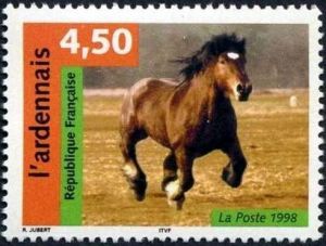 timbre N° 3185, Nature de France : Chevaux, L´Ardennais