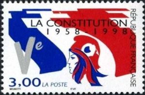 timbre N° 3195, 40ème anniversaire de la constitution de la Vème république