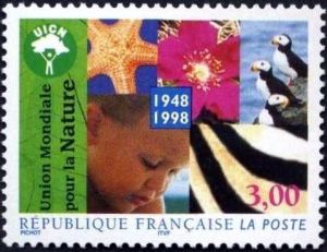 timbre N° 3198, Cinquantenaire de l'union mondiale pour la nature