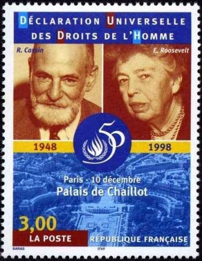 timbre N° 3209, Déclaration Universelle des droits de l'Homme 1948-1998