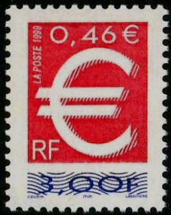 timbre N° 3214, Le timbre Euro
