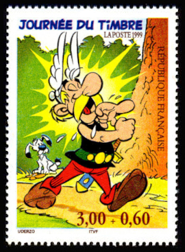 Journée du timbre, Astérix, bande dessinée créée par René Goscinny et dessinée par Albert Uderzo