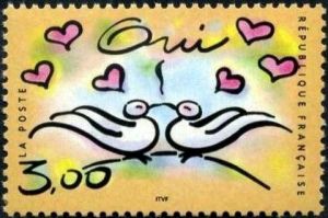 timbre N° 3229, Timbre pour mariage - Oui -