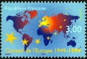 timbre N° 3233, Cinquantenaire du conseil de l'Europe