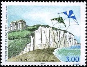 timbre N° 3239, Dieppe (Seine-Maritime) - les falaises