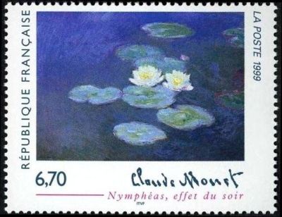 timbre N° 3247, « Nymphéas, effet du soir » de Claude Monet (1840-1926)