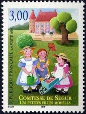 timbre N° 3253, Sophie Rostopchine, Comtesse de Ségur (1799-1874) « Les petites filles modèles »