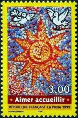 timbre N° 3255, Timbre « Aimer accueillir »