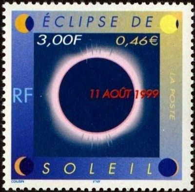 timbre N° 3261, Eclipse de soleil le 11 août 1999