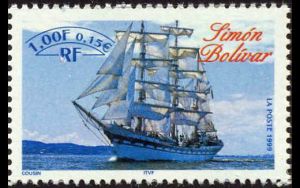 timbre N° 3269, Armada du siècle Rouen 1999 - Simón Bolivar
