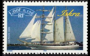timbre N° 3270, Armada du siècle Rouen 1999 - Iskra