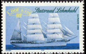 timbre N° 3271, Armada du siècle Rouen 1999 - Statsraad Lehmkuhl