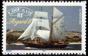 timbre N° 3272, Armada du siècle Rouen 1999 - Asgard II