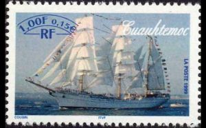 timbre N° 3278, Armada du siècle Rouen 1999 - Cuauhtemoc