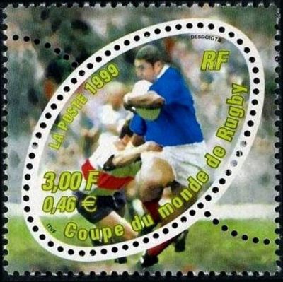 timbre N° 3280, Coupe du monde de rugby 1999