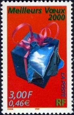 timbre N° 3290, Meilleurs voeux 2000