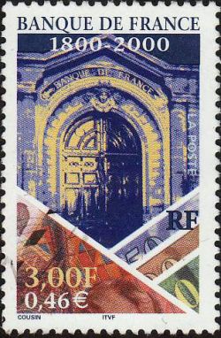 timbre N° 3299, Bicentenaire de la banque de france