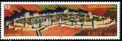 timbre N° 3302, La cité de Carcassonne (Aude)
