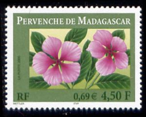 timbre N° 3306, Pervenche de Madagascar
