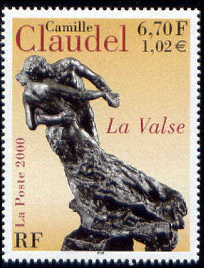 timbre N° 3309, « La Valse » sculpture de Camille Claudel