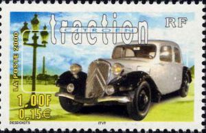 timbre N° 3318, Collection jeunesse - Série voitures anciennes - Citroën Traction