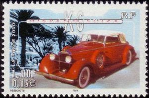 timbre N° 3321, Collection jeunesse - Série voitures anciennes - Hispano-Suiza K6