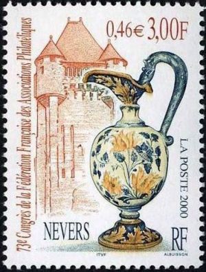 timbre N° 3329, 73ème congrès de la fédération française des associations philatéliques à Nevers