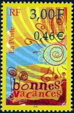 timbre N° 3330, Timbre « Bonnes vacances »