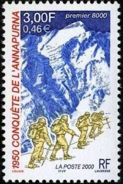 timbre N° 3331, Cinquantenaire de la conquète de l'Annapurna