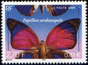 timbre N° 3332, Faune et Flore de France - Papillon sardanapale