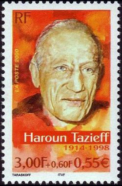 timbre N° 3344, Les grands aventuriers français - Haroun Tazieff 1914-1998