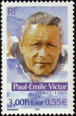 timbre N° 3345, Les grands aventuriers français - Paul-Emile Victor 1907-1995