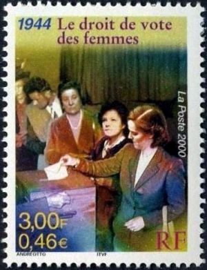  Le siècle au fil du timbre : 1944 : Le droit de vote des femmes en France 