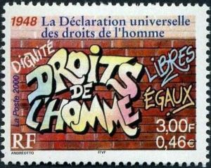 timbre N° 3354, Le siècle au fil du timbre : 1948 - La Déclaration universelle des droits de l´homme