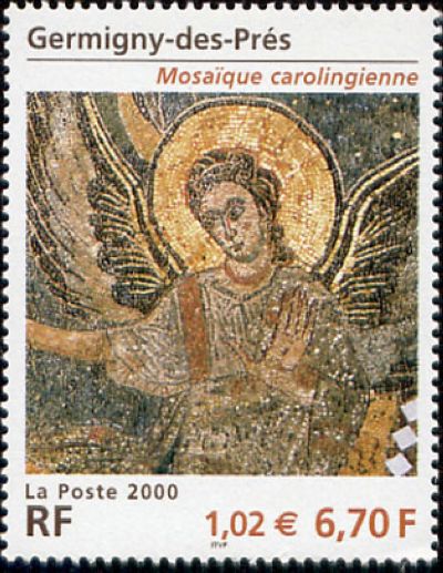  Mosaïque carolingienne (9ème siècle) de Germigny-des-prés (Loiret) 