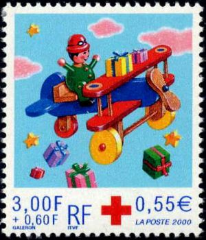 timbre N° 3362, Croix Rouge  Fêtes de fin d'annee