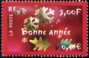 timbre N° 3363, Bonne année et Meilleurs voeux