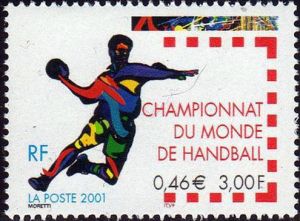 timbre N° 3367, Championnat du monde de Handball à Nantes