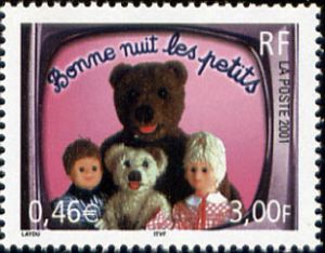 Le siècle au fil du timbre la Communication, Télévision « Bonne nuit les petits »